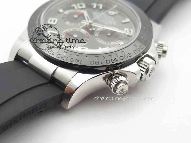 MiroTime 0129 RelaxedFit Daytona 116519LN 2016 Baselworld JH Best Edition Gray Dial On Rubber Strap A4130 (Free XS rubber strap) 3649